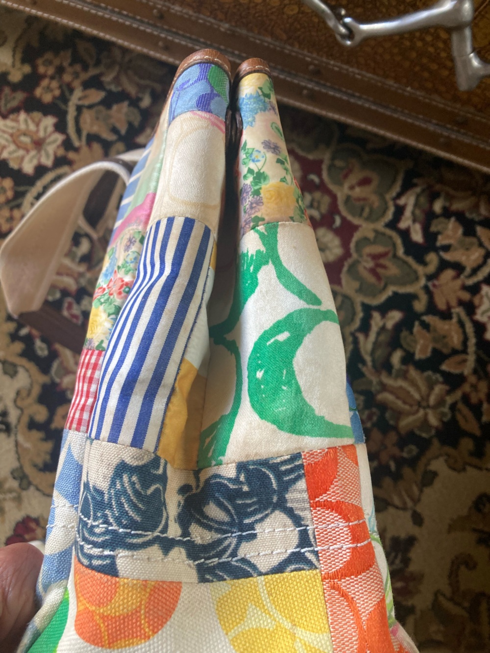 Vintage Coach Hampton Patchwork Tote - Picture 7 of 11